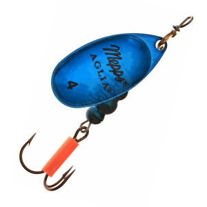 Блесна вращающаяся Mepps Aglia Fluo Platinum Blue №4 цв.Синий